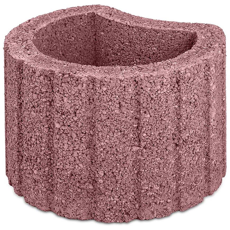 E-shop Svahová tvárnica polmesiac 30x20x26 cm červená