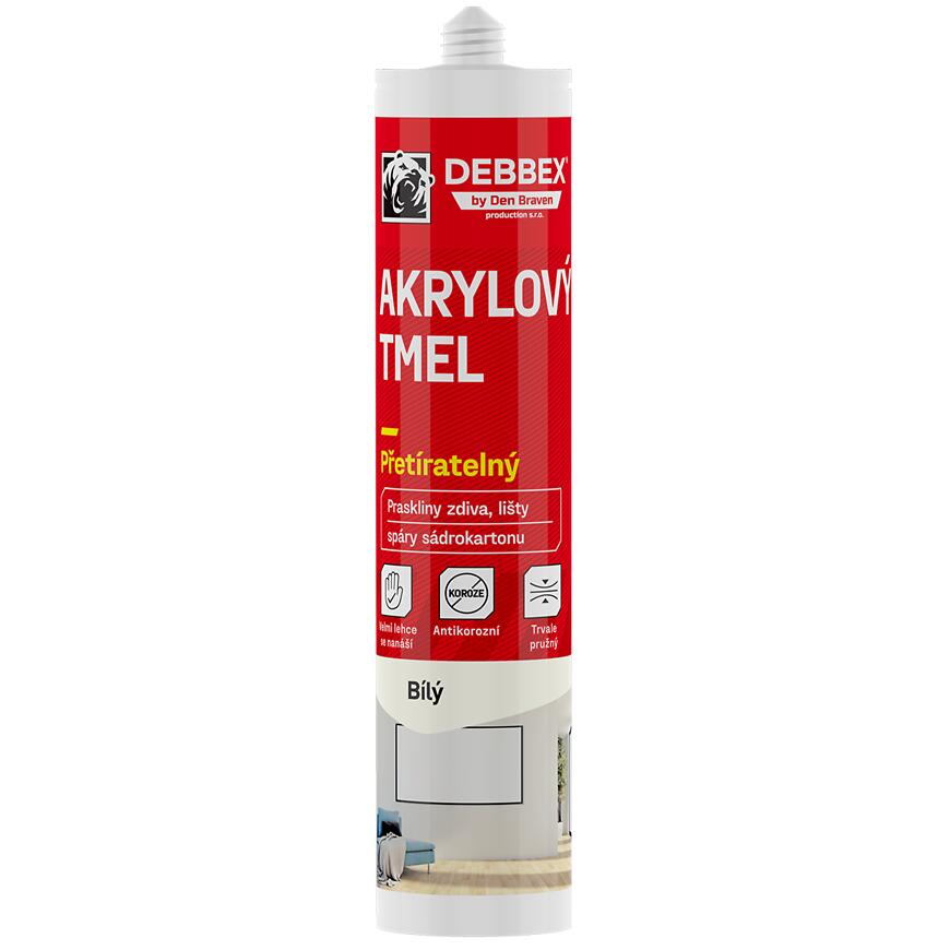 E-shop Debbex Akrylový Tmel Biely 280ml