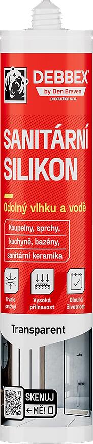 E-shop Debbex Sanitárny silikón Transparent 280ml