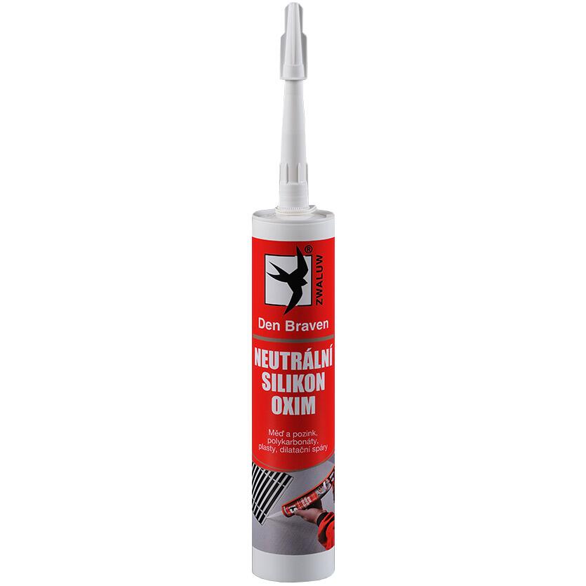 E-shop Den Braven Neutrálny silikón Oxim biely 280 ml