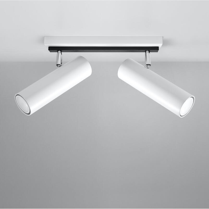 Stropné bodové svietidlo Indiana 2 biely A-496