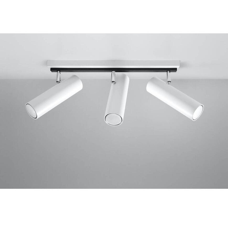 Stropné bodové svietidlo Indiana 3 biely A-497