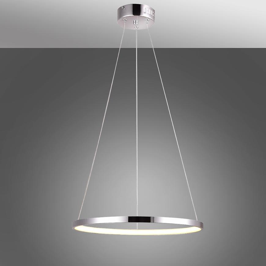 Závesné svietidlo Lune 30 Okrúhle 18w Led 4000k Chróm