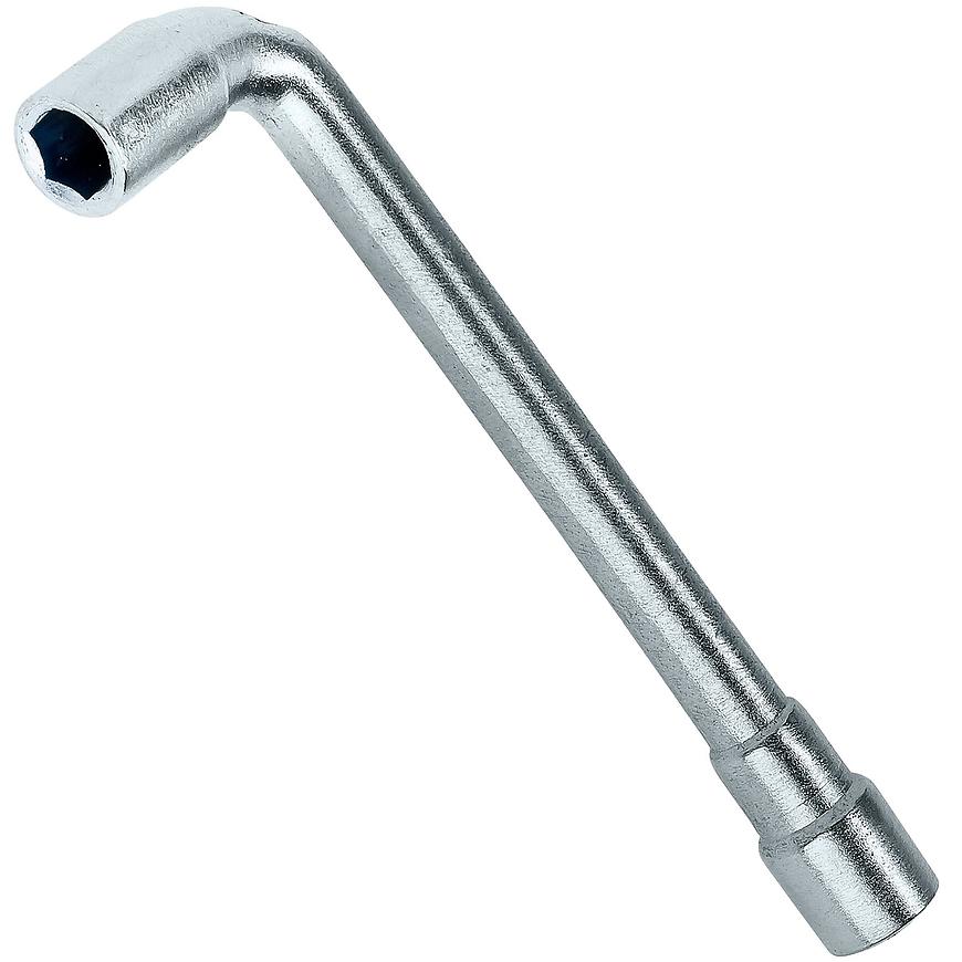 Kľúč, nástrčný zahnutý, dvojhlavý, 6 mm, Drel