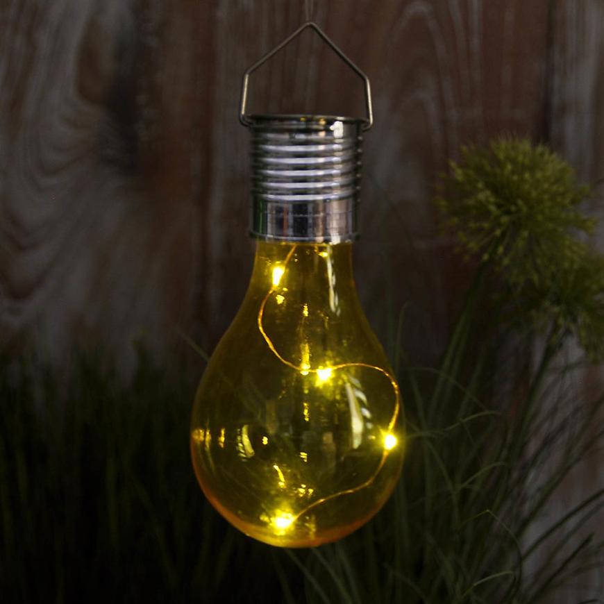Solárna lampa GLE90899 LED – METAL, D: 8cm, H: 15cm