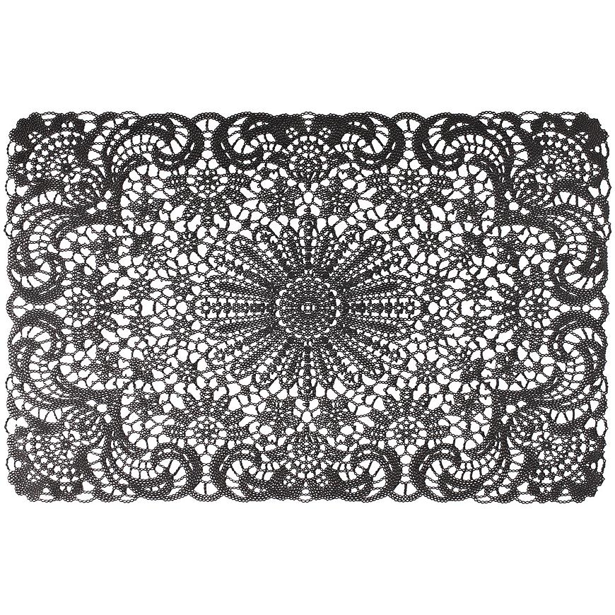 Podložka pod tanier Lace, 45x30 cm čierna ar-mata-lace-czar