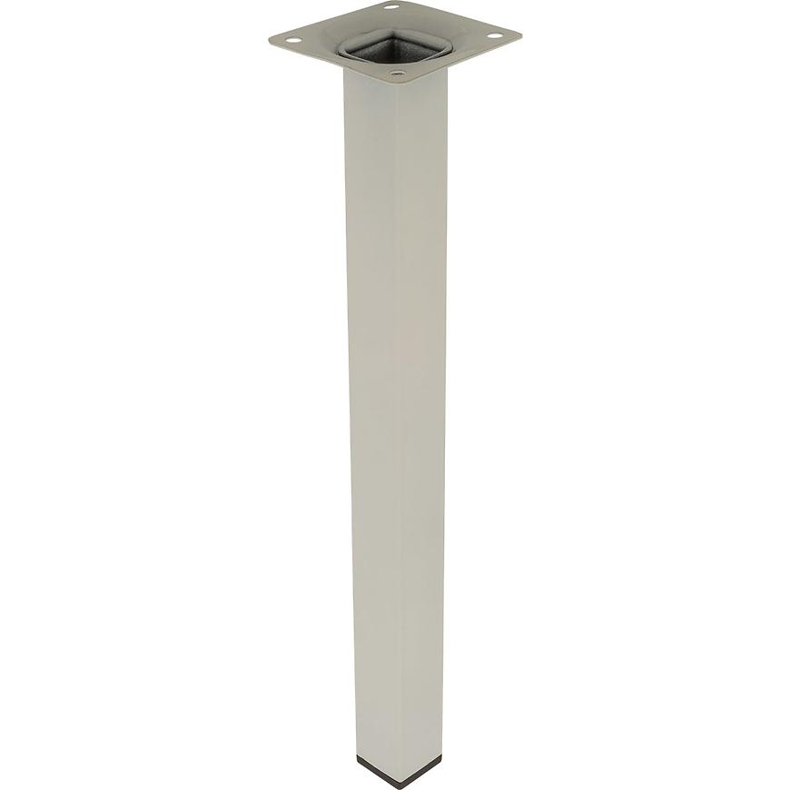 Štvorcová nábytková noha 30 cm biela