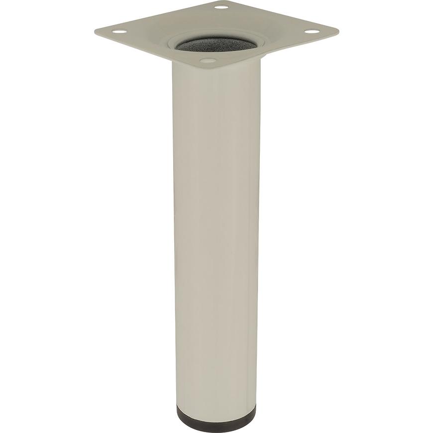Okrúhla nábytková noha 15 cm biela