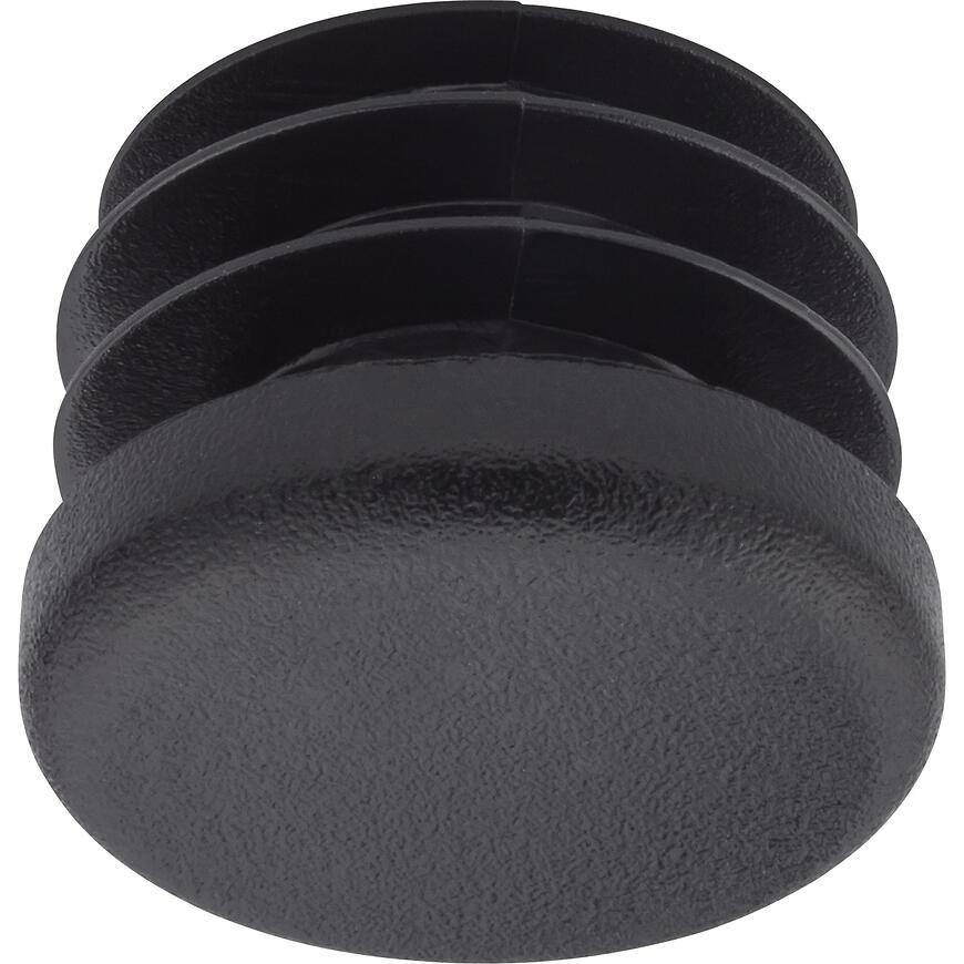 Okrúhla vtláčaná záslepka Ø18 mm čierna (4 ks)