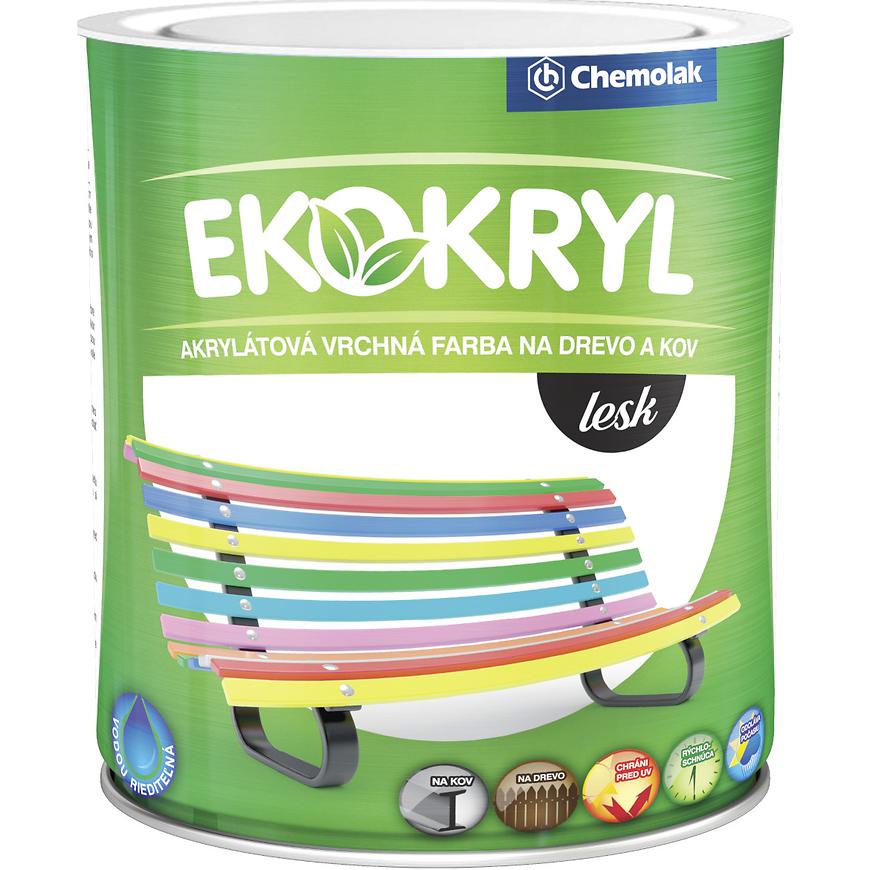 E-shop Chemolak Ekokryl lesk 0199 čierny 0,6l