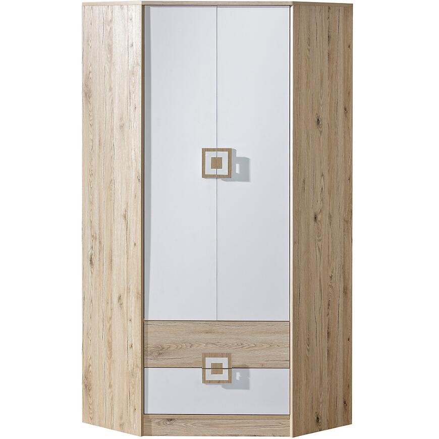 Skriňa Nico biela/dub svetlý nr-2