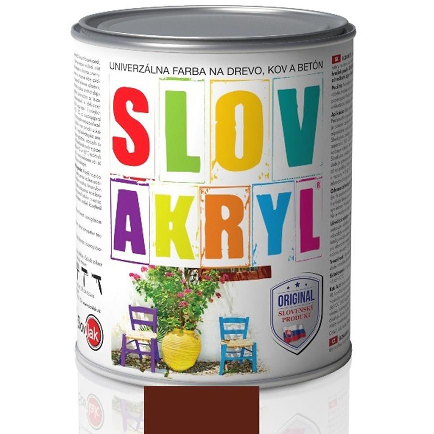 E-shop Slovlak Slovakryl Mat 0230 Hnedá 0,75kg