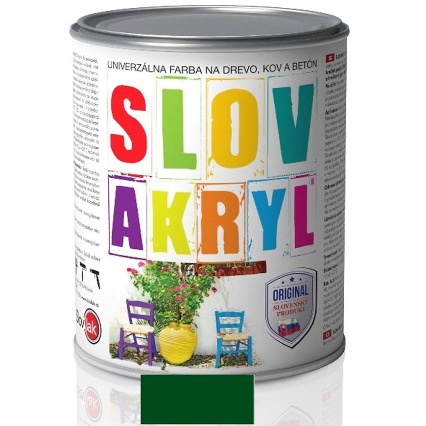 E-shop Slovlak Slovakryl Mat 0530 Zelená 0,75kg