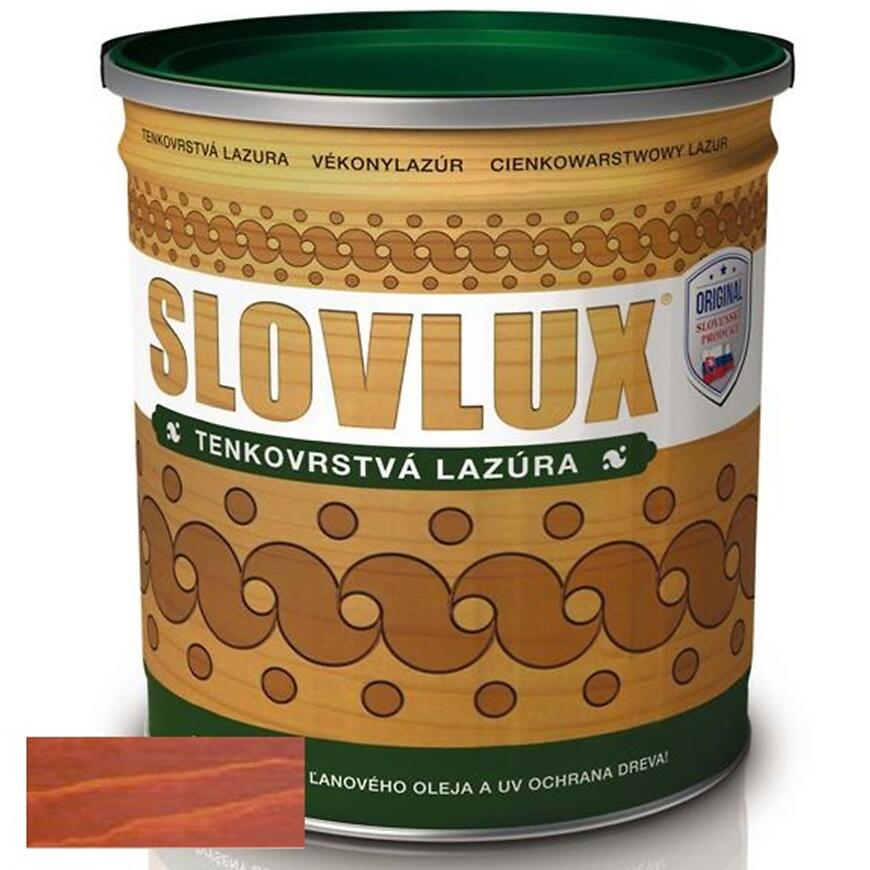 E-shop Slovlak Slovlux Tenkovrstvová lazúra Červený smrek 2,5 l