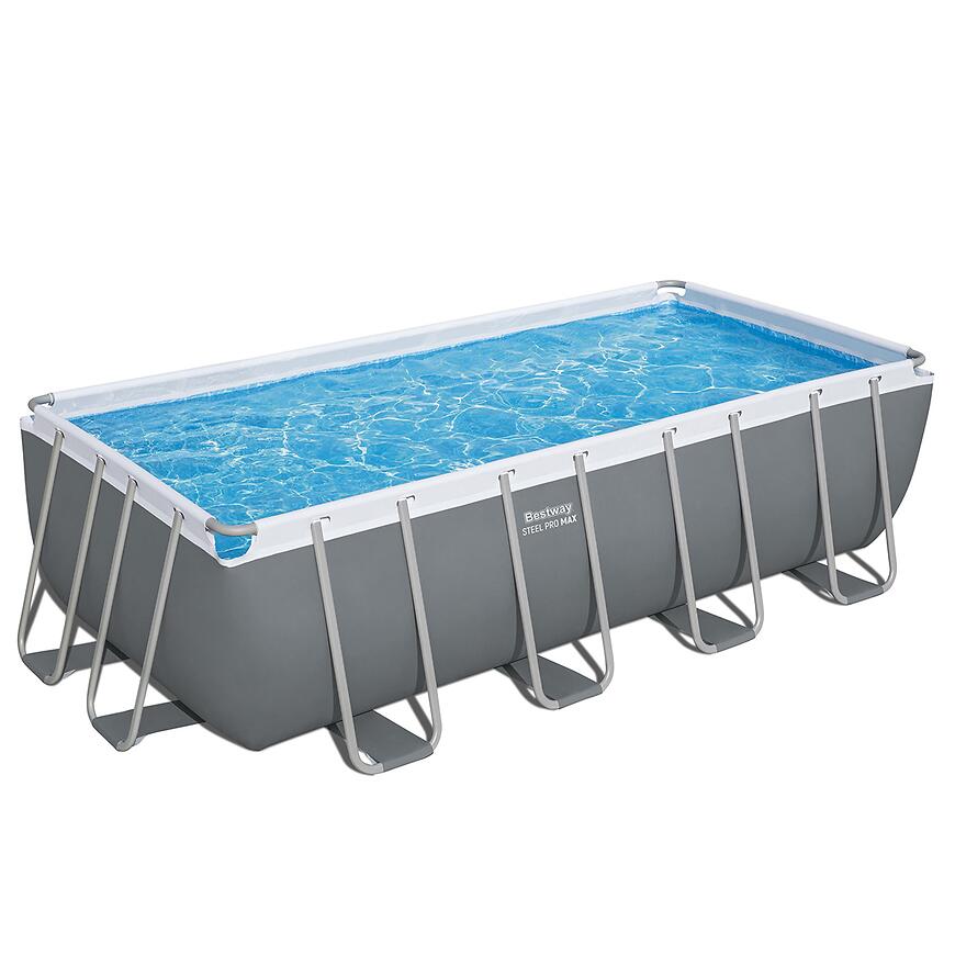 E-shop Obdĺžnikový bazén s rámom a pieskovou filtráciou 4,88x2,44x1,22 m 56671