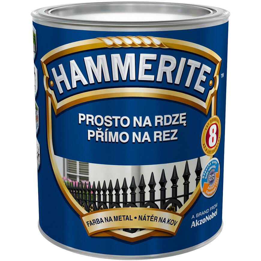 E-shop Hammerite Priamo na hrdzu hladká svetlosivý 0,7l
