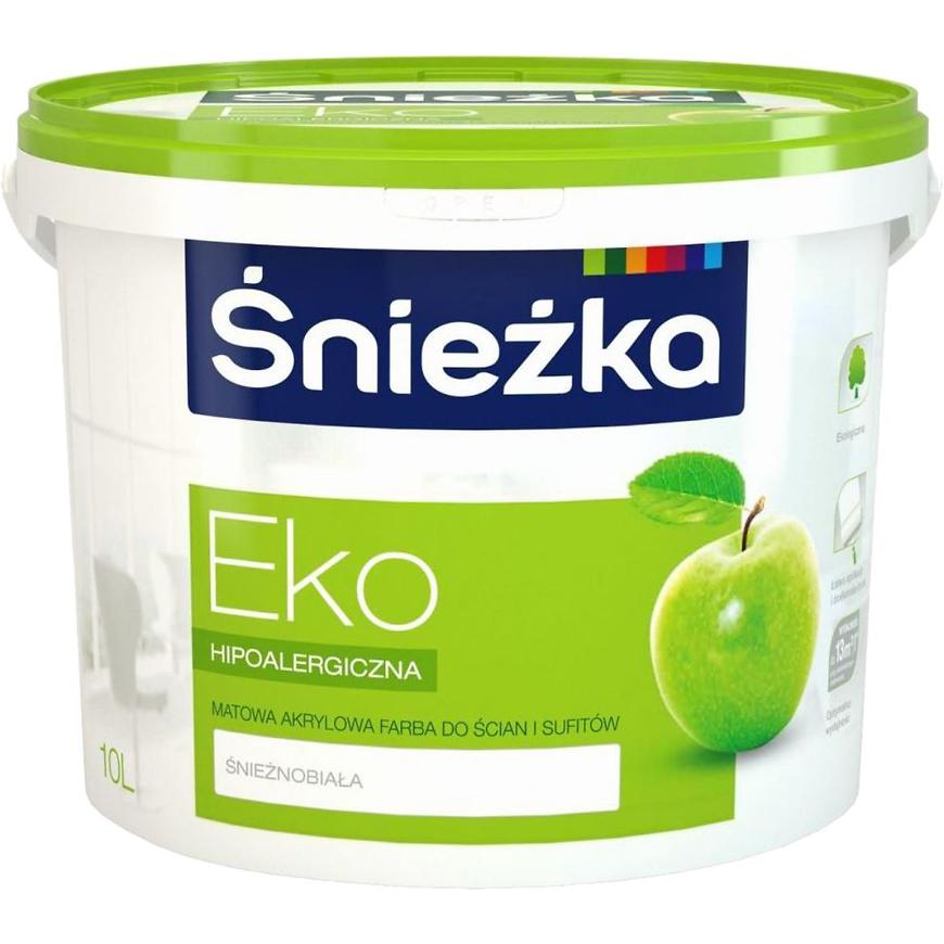 E-shop Akrylová emulzná farba Sniežka eko hypoalergická na steny a stropy 10l