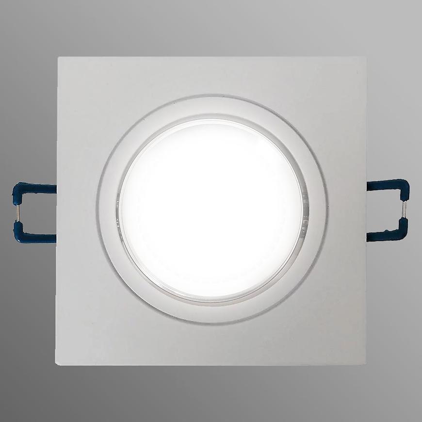 Stropné svietidló LED biela matná štvorec