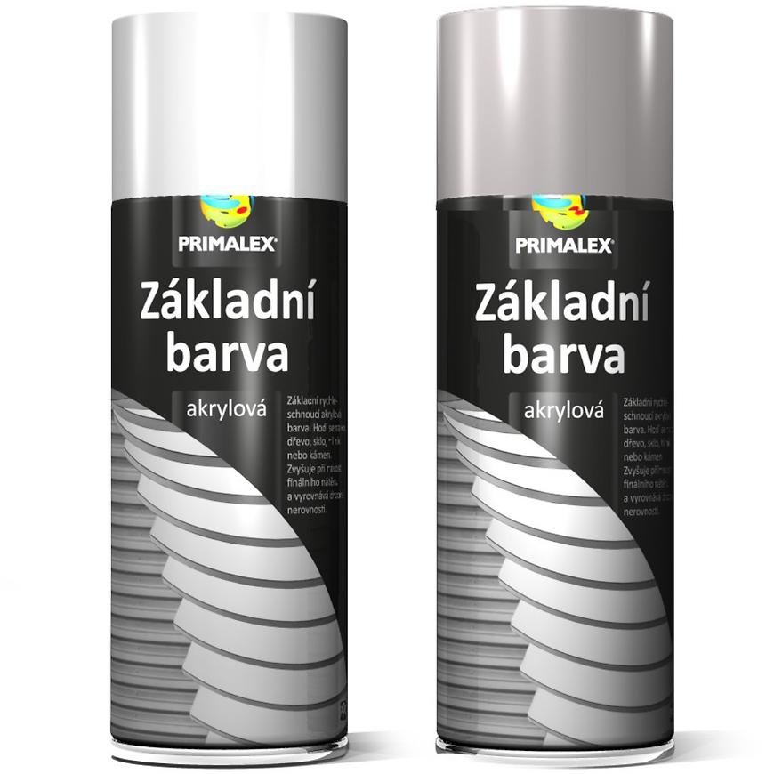 E-shop Primalex Sprej Zakladná farba sivá 400 ml