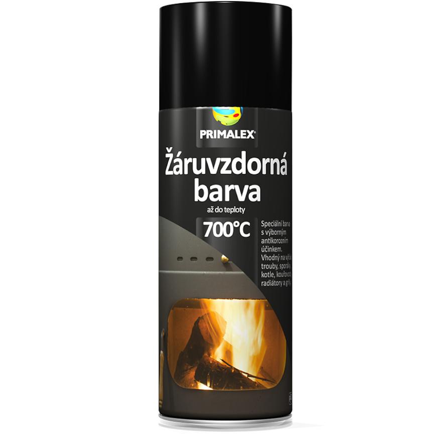 E-shop Primalex Sprej Žiaruvzdorná farba čierna 400ml