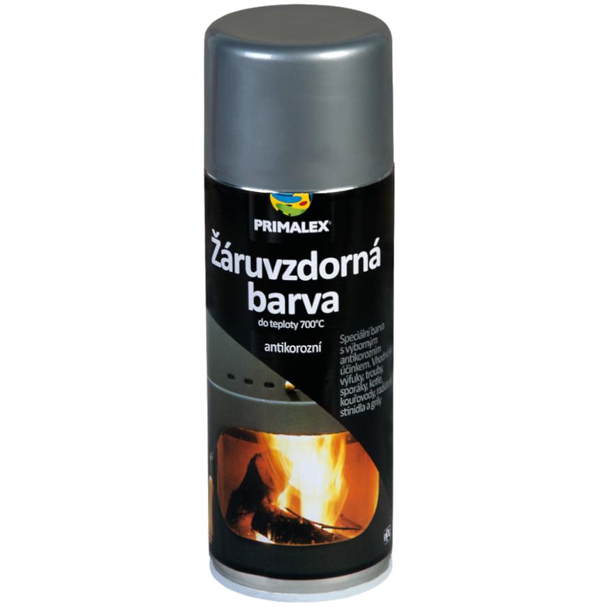 E-shop Primalex Sprej Žiaruvzdorná farba strieborná 400 ml