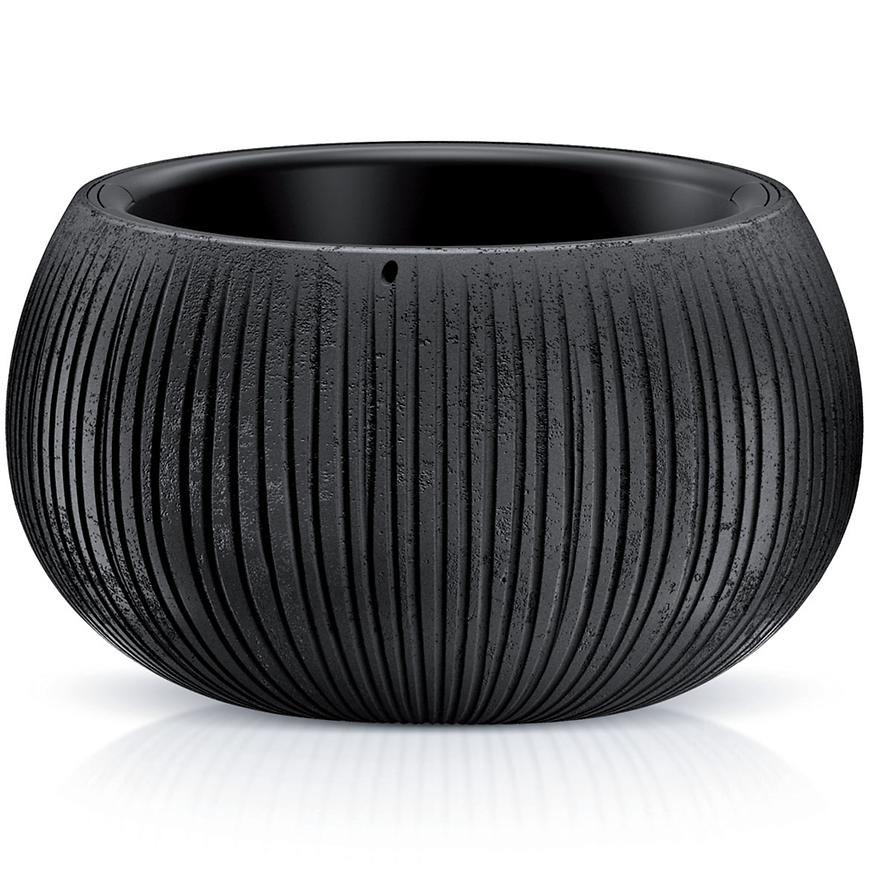 Kvetináč  Beton Bowl  čierný DKB240-B411