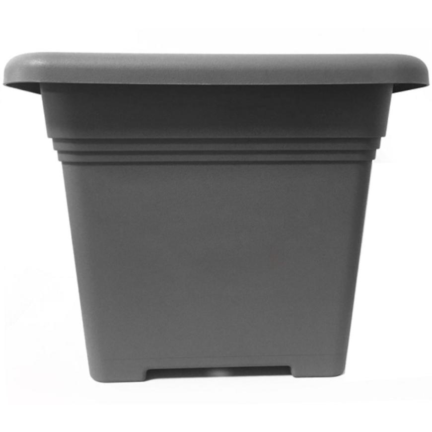 E-shop Kvetináč hranatý ZORA antracit 48 cm