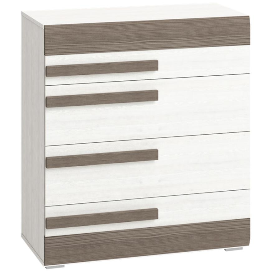 E-shop Komoda Blanco 08 86 borovica snežná/new grey