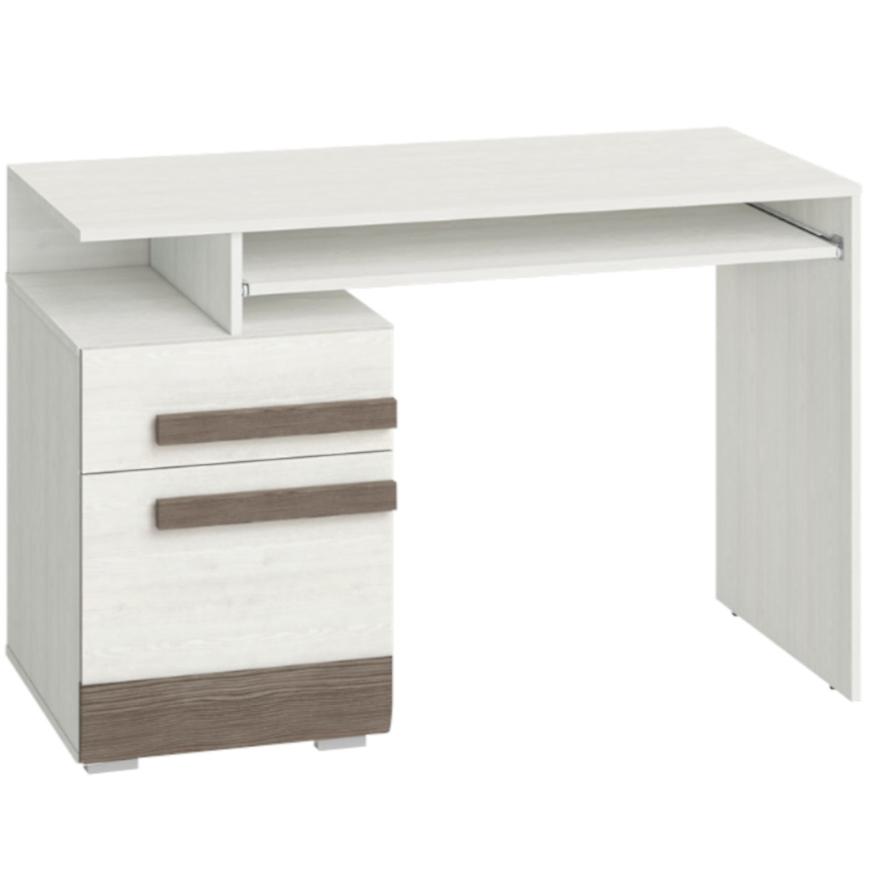 E-shop Písací stôl Blanco 11 borovica snežná/new grey