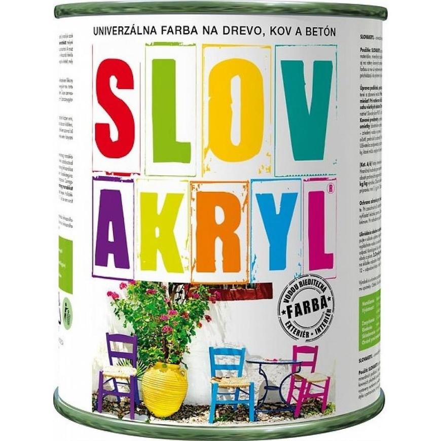 E-shop Slovakryl Základná farba mat biela 0,75 kg
