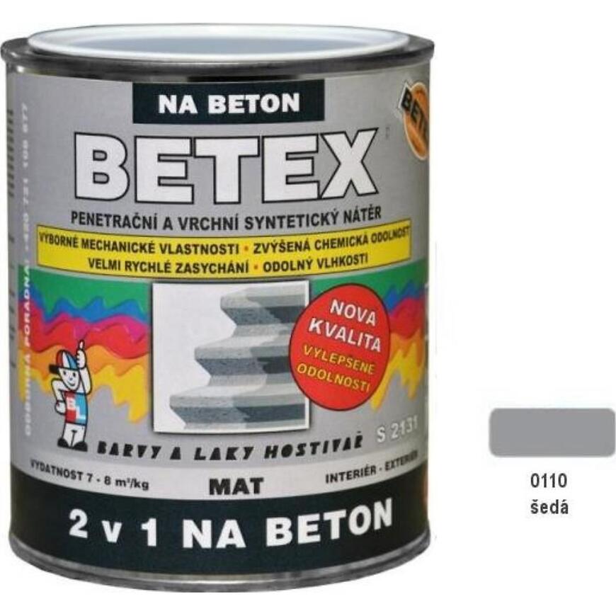 E-shop Betex 2v1 na betón S2131 sivá 5 kg