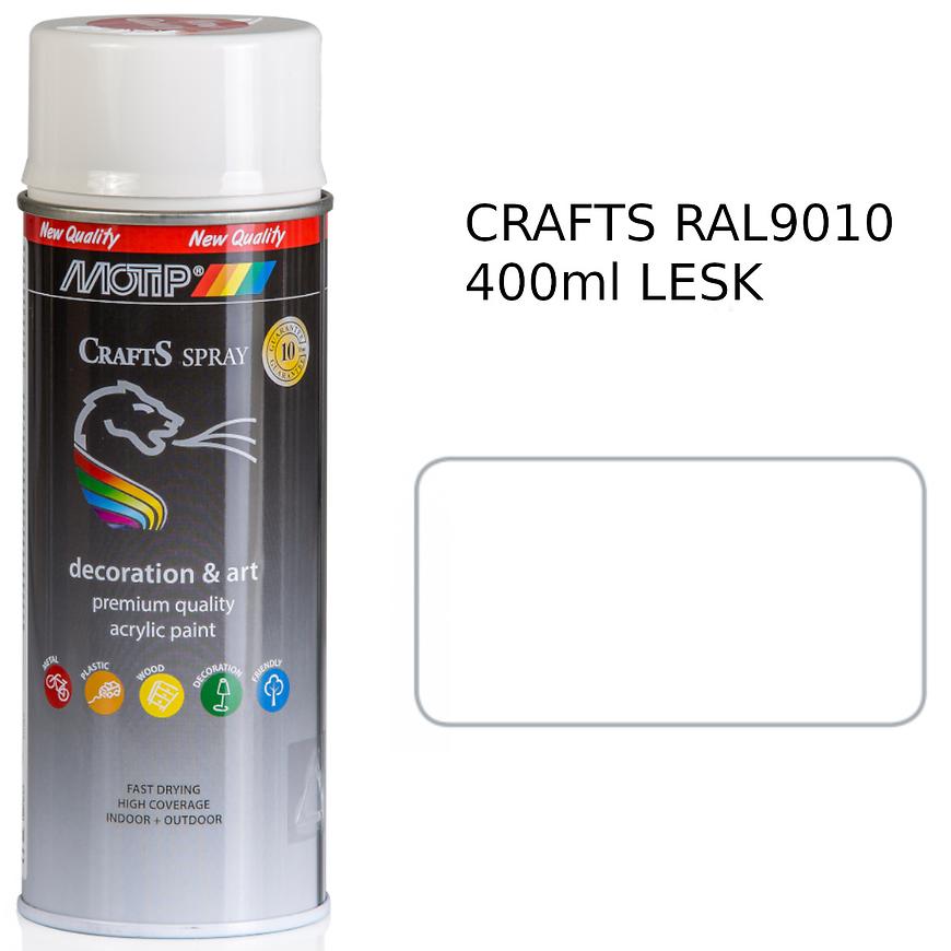 E-shop Crafts Biely Lesklý Ral 9010 400 Ml 695957