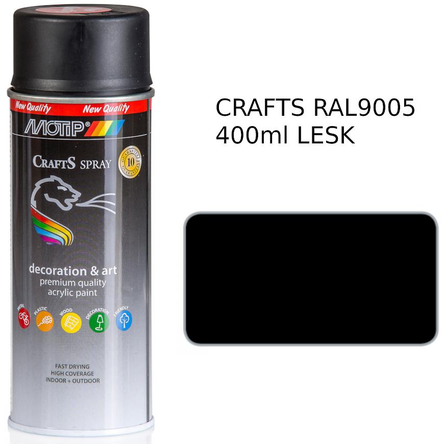 E-shop Crafts Čierna Lesk Ral 9005 400 Ml 696060