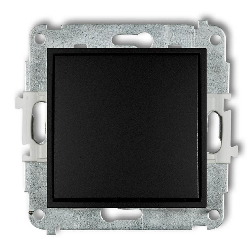 Prepínač single black mat 12MWP-1 mini
