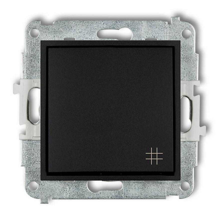 Vypínač kížový 12MWP-6 čierny mat mini