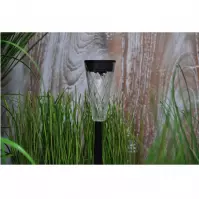 Solárna LED lampa 1 čierna