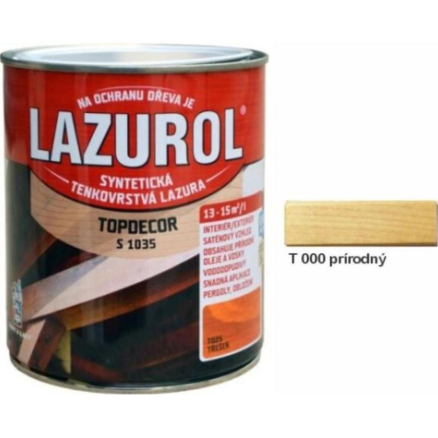 E-shop Lazurol Topdecor Prírodná 2,5l