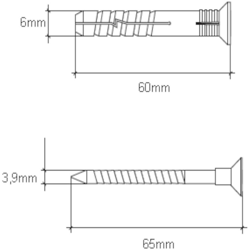 Wkręt-met Rozpínacia natĺkacia hmoždinka 6x60 mm L20