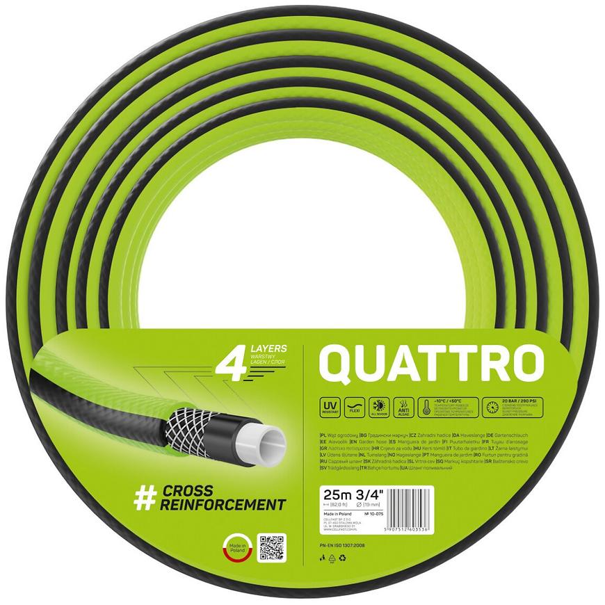 Záhradná hadica 4 vrstvová quattro 3/4" 25 bm 10-075