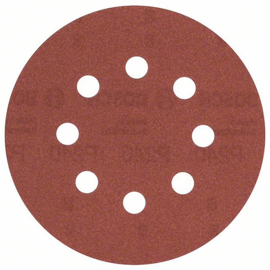 Bosch Brúsny papier Ø125, G240, 8 OTW.