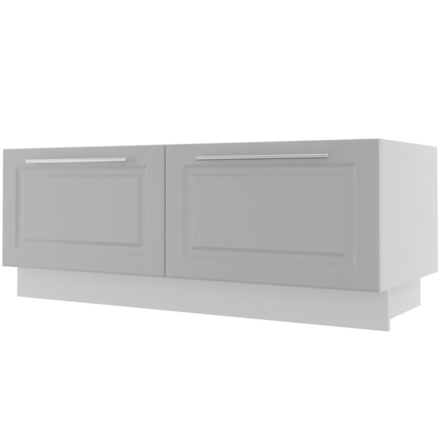 Kuchynská skrinka Emporium D2E/120 light grey stone/biela