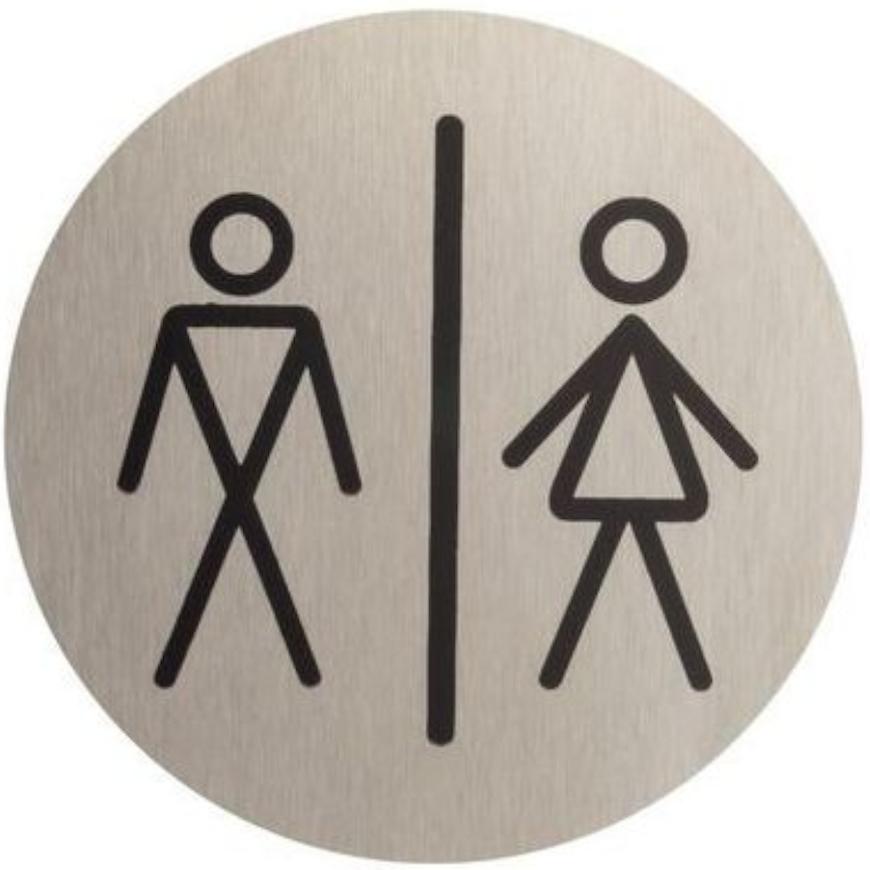 Označenie WC pánske/dámske inox