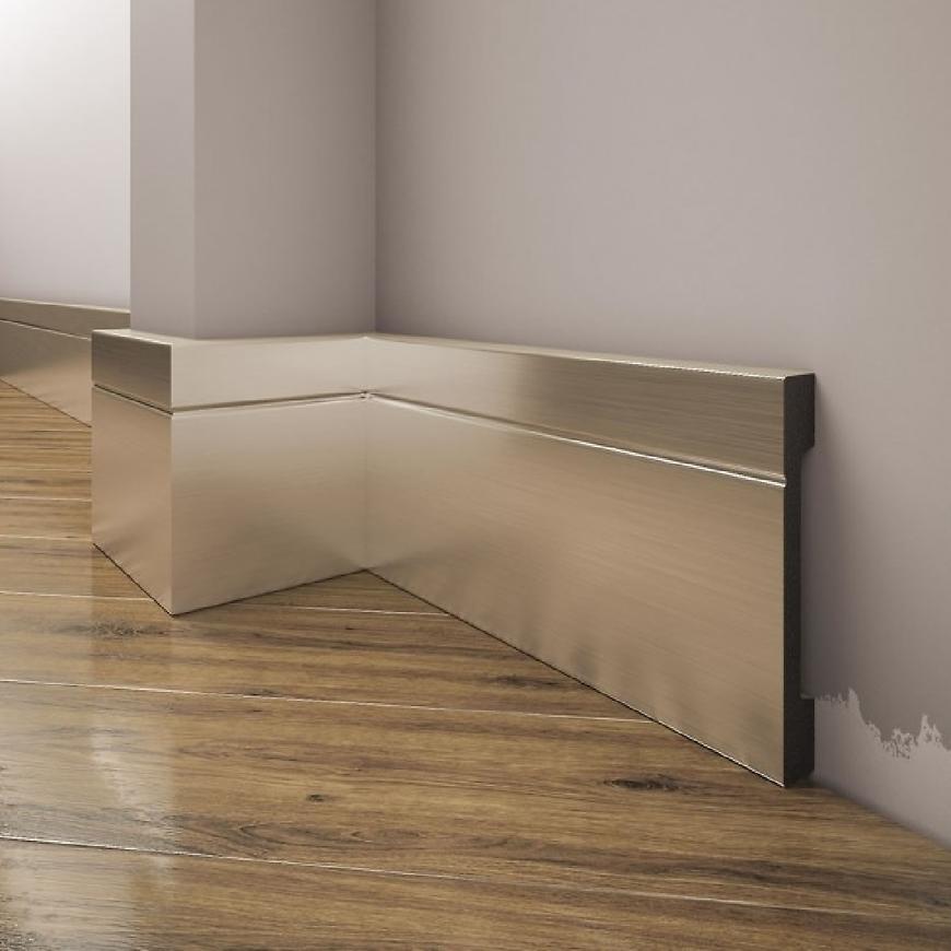 Podlahová lišta Elegance LPC-20-150 šampan škrabaný