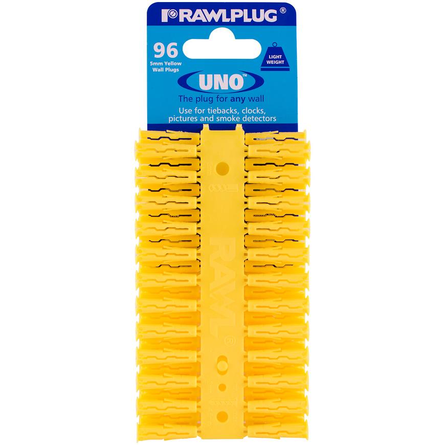 Hmoždinka univerzálna UNO DAMPER žltý 5X24MM (96ks)