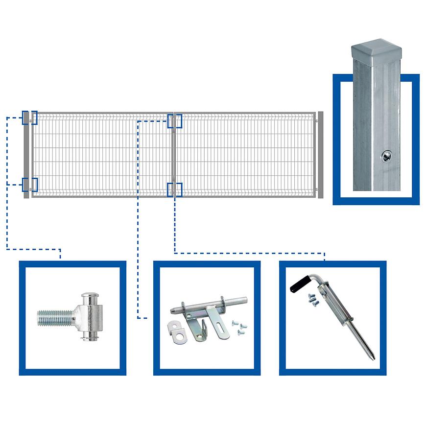 E-shop Zostava brány 4x1,2 m WGBRA-T000291