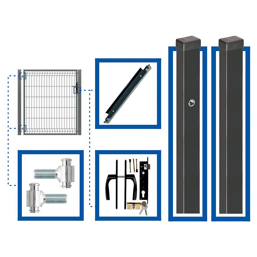 E-shop Zostava bránka 1 x 1,2 m WGFUR-T000381 ľavá