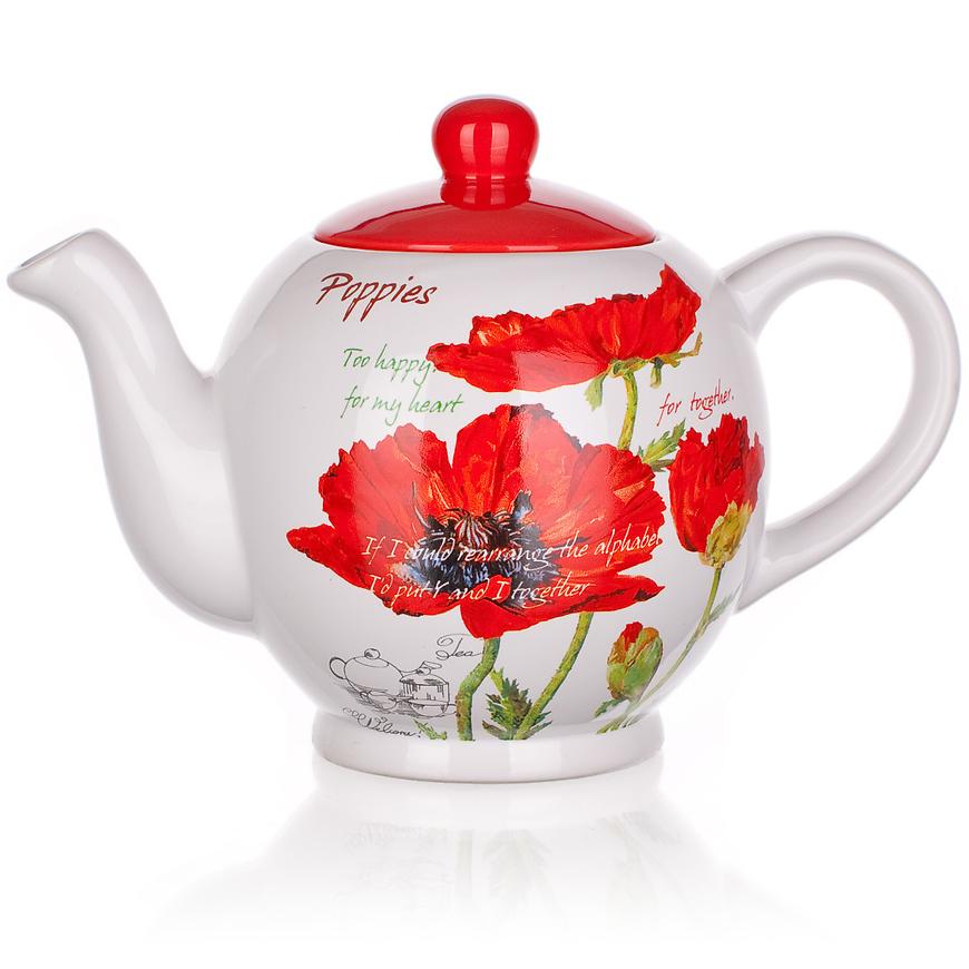 E-shop Kanvica na čaj 1200 ml Red Poppy