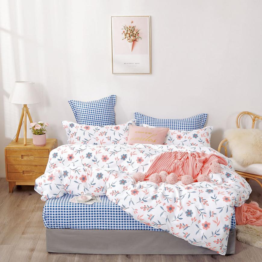 Bavlnená saténová posteľná bielizeň ALBS-01200B 160x200