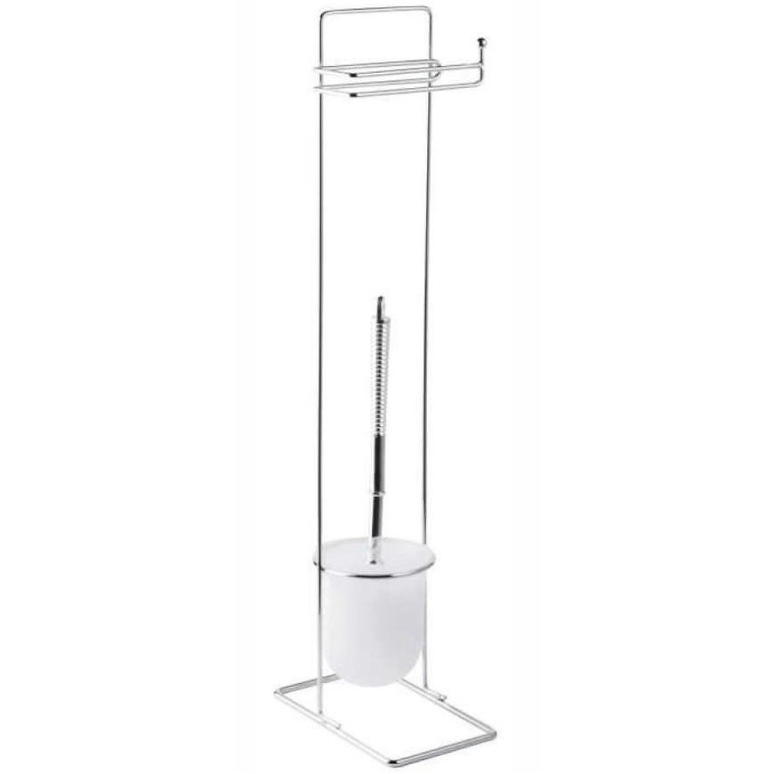 Stojan na WC kefu a toaletný papier Square 07559 Basic Bisk