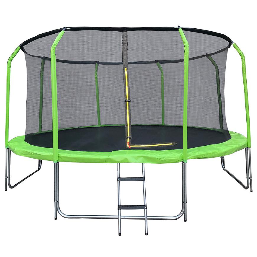 Trampolína COMFORT s rebríkom 427cm zelená